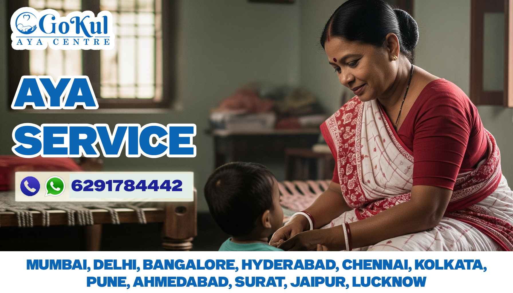 Best Aya Service at Gokul Aya Centre in Kolkata